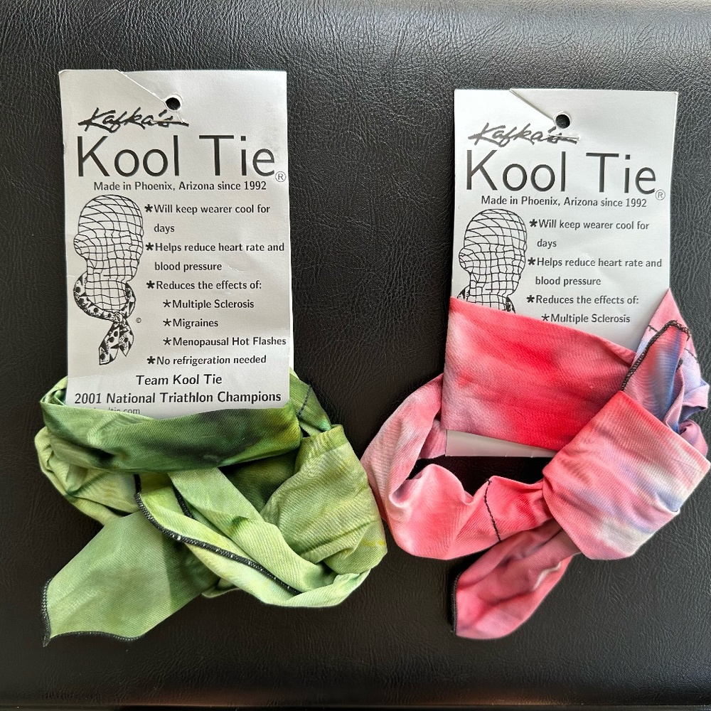 Tie/scarf ‘personal evaporative cooling system’.   Kafka.   Qty (2)